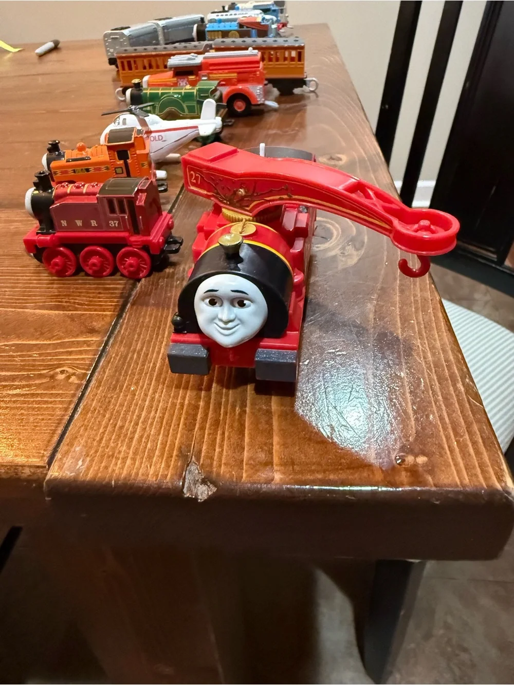 Thomas & Friends Red Crane Engine Toy with Face